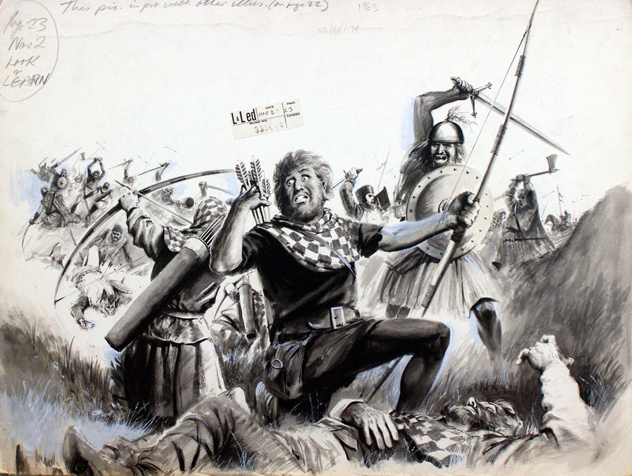 Battle Scene with Archer (Original) art by 20th Century at The Illustration Art Gallery