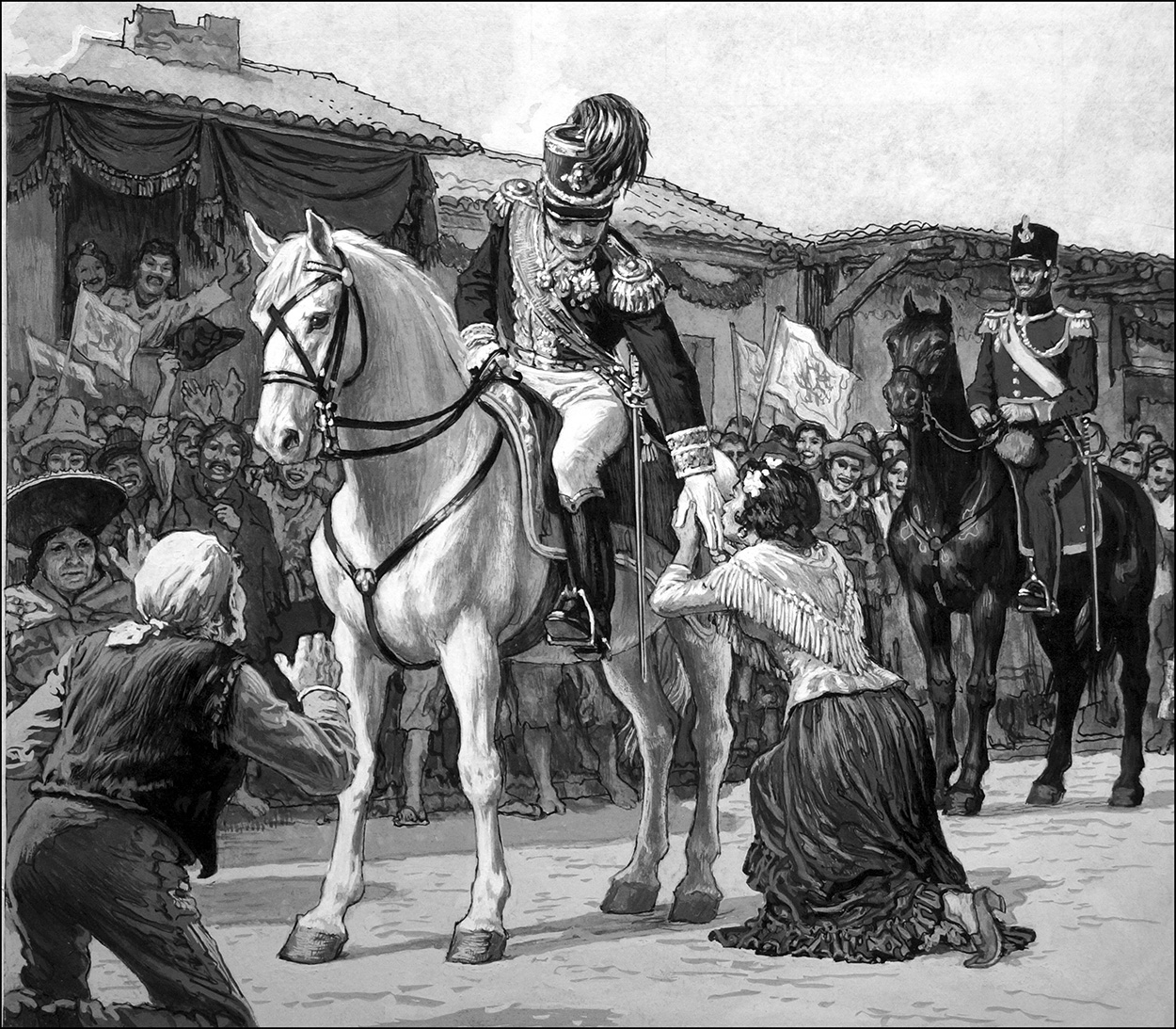 The Triumph of Simon Bolívar (Original) art by 20th Century at The Illustration Art Gallery