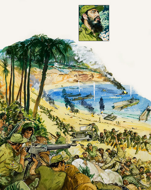 Bay of Pigs (Original) by Military at The Illustration Art Gallery