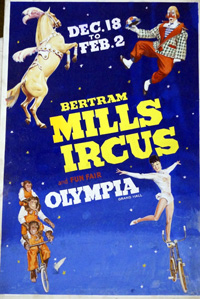 Bertram Mills Circus original poster art 1 (Original)