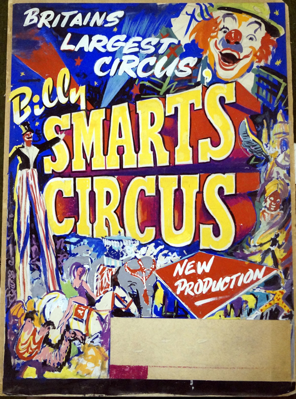 Billy Smart's Circus original poster artwork (Original) by 20th Century at The Illustration Art Gallery