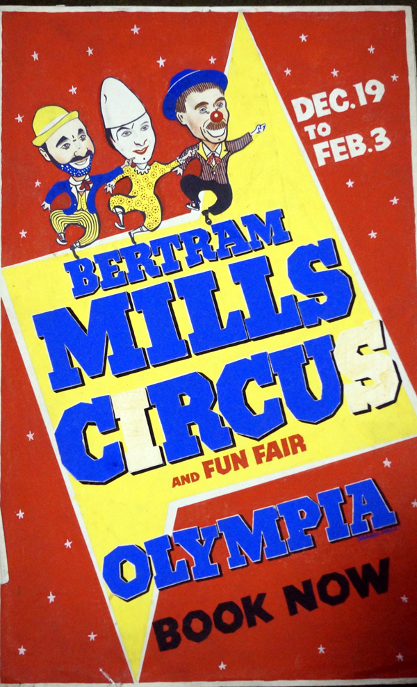 Bertram Mills Circus original poster art 3 (Original) by 20th Century at The Illustration Art Gallery