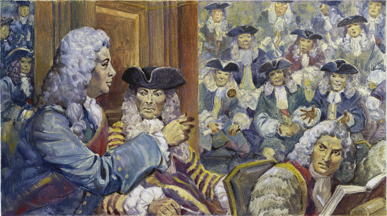 Parliamentary Debate (Original) art by 20th Century at The Illustration Art Gallery
