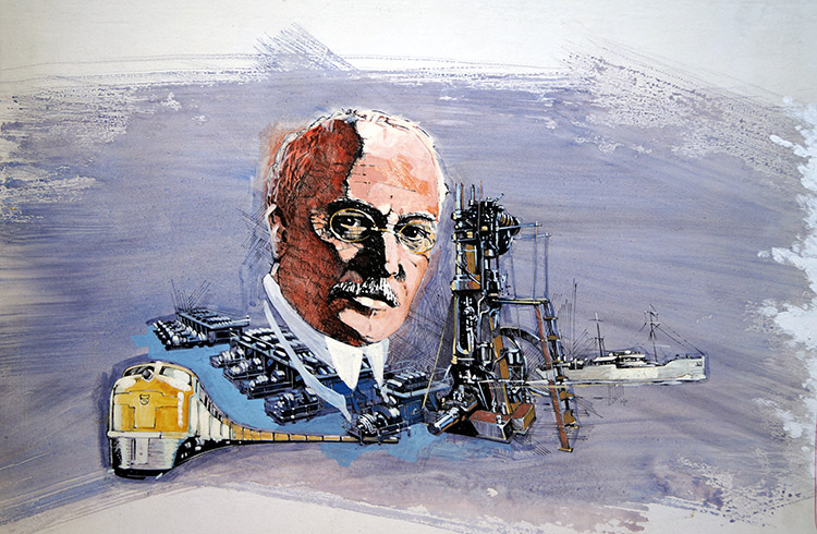 Rudolf Diesel (Original) by Transport at The Illustration Art Gallery