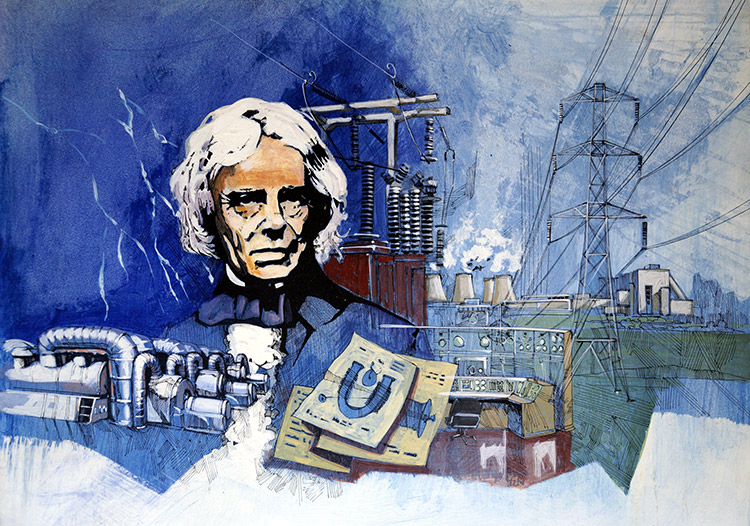 Michael Faraday (Original) by 20th Century at The Illustration Art Gallery