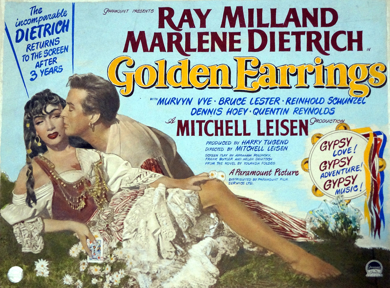 Golden Earrings Original film poster artwork (Original) art by 20th Century at The Illustration Art Gallery