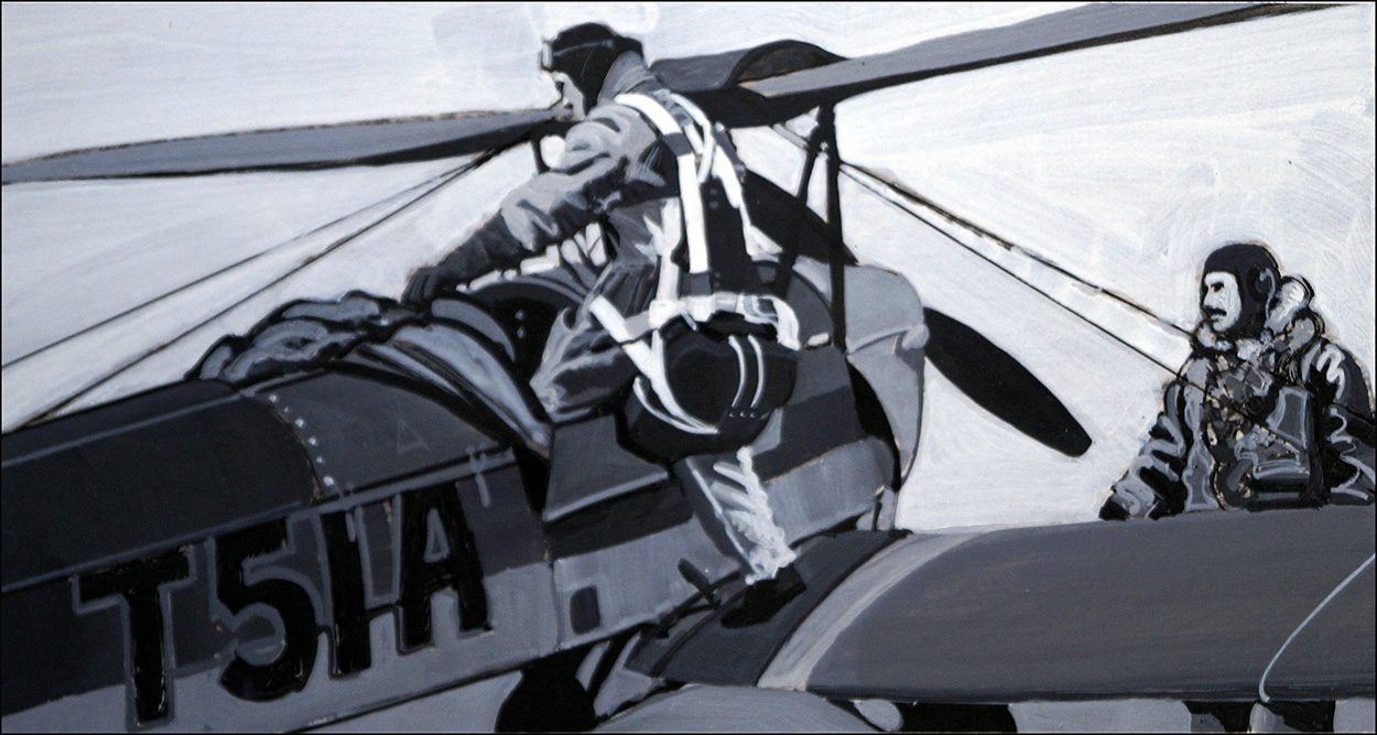 Pilot Training (Original) art by Transport at The Illustration Art Gallery