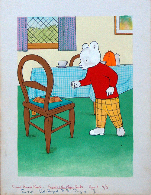 Rupert and His Magic Socks page 4 (Original) by Rupert Bear at The Illustration Art Gallery