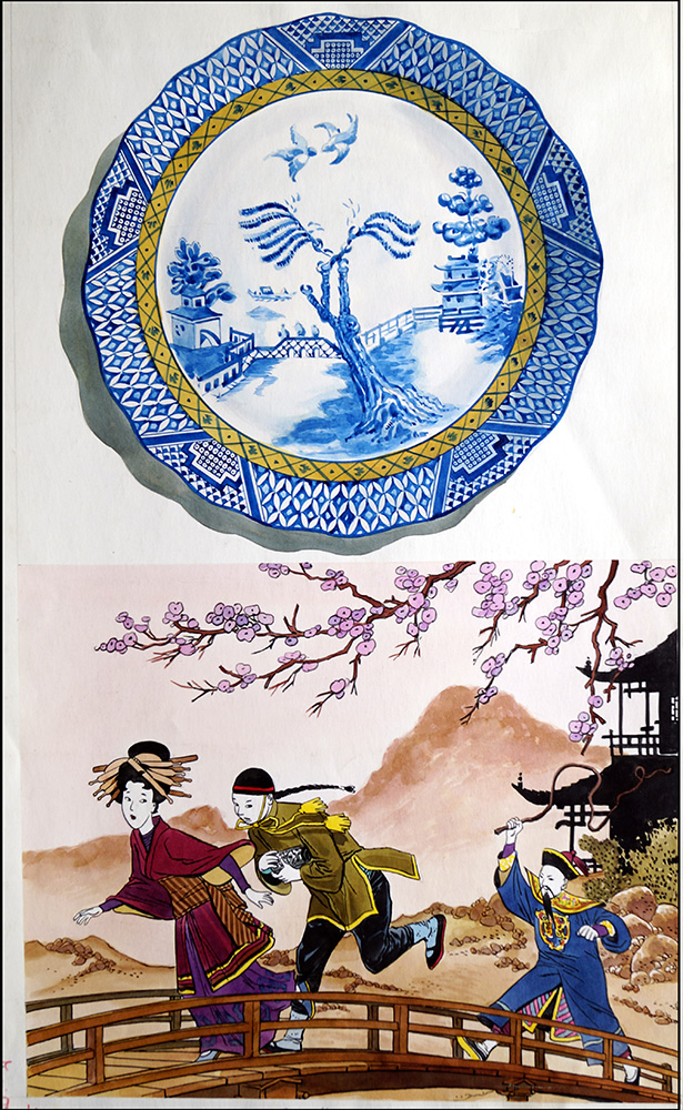 The Story of Willow Pattern (Original) art by 20th Century at The Illustration Art Gallery