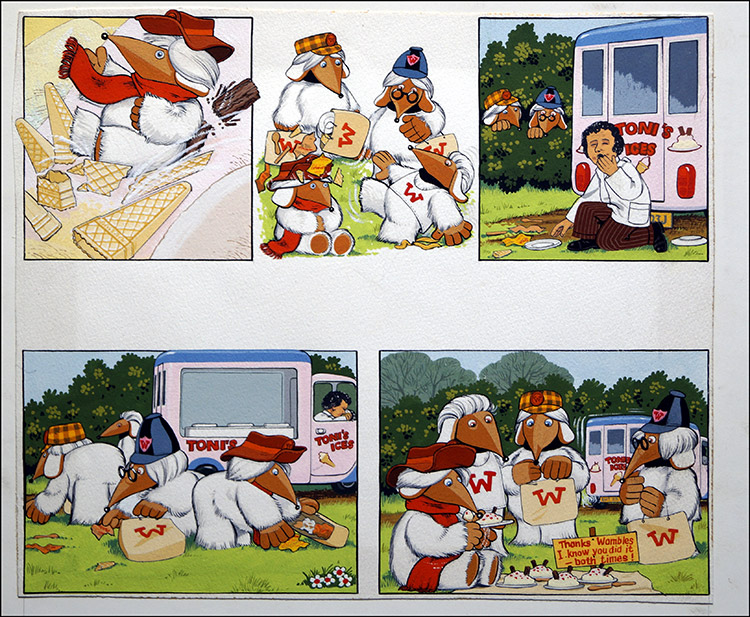 The Wombles -  Ice Cream Adventure (Original) by 20th Century at The Illustration Art Gallery