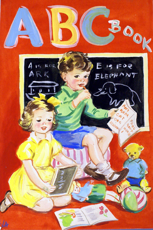 ABC Alphabet book (Original) by E V Abbott at The Illustration Art Gallery