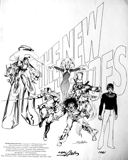 The New Heroes (Portfolio) (Prints) (Signed) by Neal Adams Art at The Illustration Art Gallery