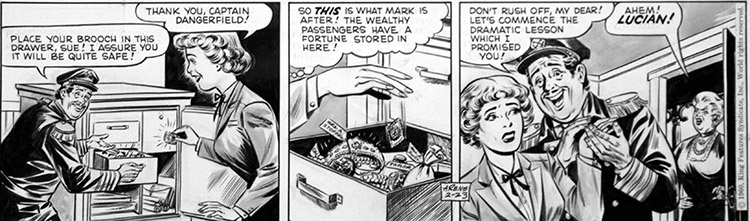 Roy Rogers daily strip 23-2 1960 Jewels (Original) by Mike Arens at The Illustration Art Gallery