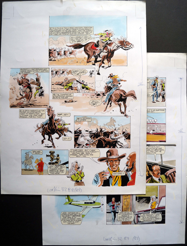 The Fall Guy - The Hunt For Dandy Munce (TWO pages) (Originals) by The Fall Guy (Baikie) at The Illustration Art Gallery