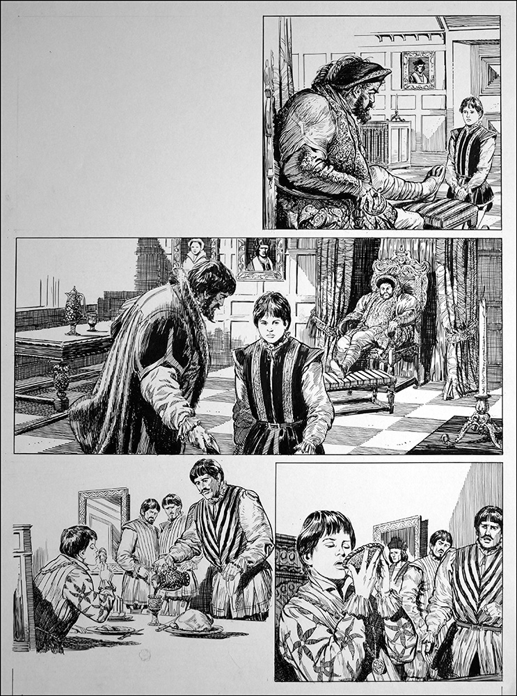 The Prince and the Pauper - Henry VIII (TWO pages) (Originals) art by The Prince and The Pauper (Bill Baker) at The Illustration Art Gallery