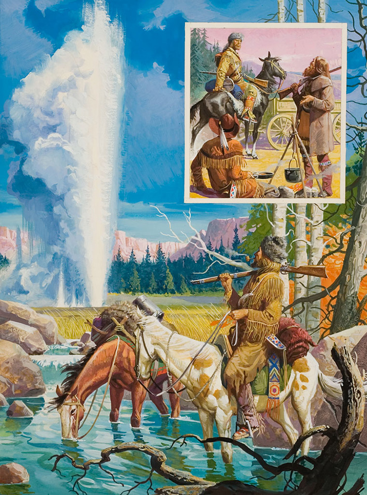 John Colter - The First Mountain Man (Original) art by American History (Baraldi) at The Illustration Art Gallery