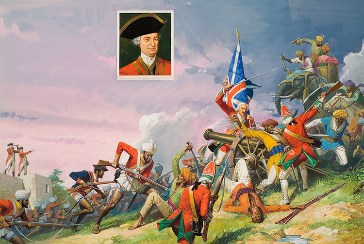 Clive of India and the Battle of Plessey (Original) by British History (Baraldi) at The Illustration Art Gallery