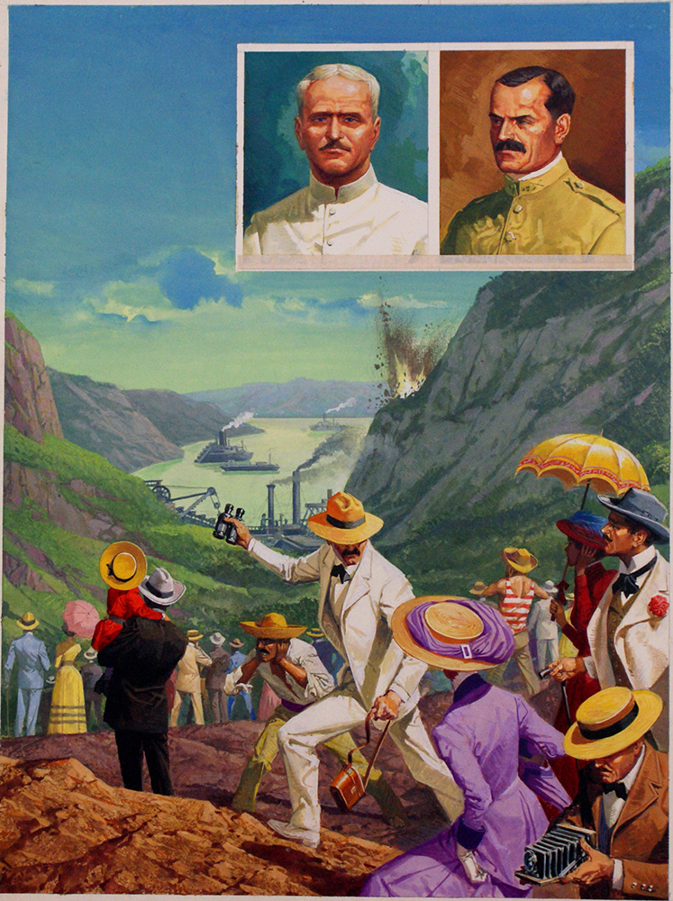 Panama Canal 2 (Original) art by American History (Baraldi) at The Illustration Art Gallery