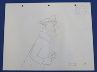 Captain Haddock drawing from Tintin (Original)