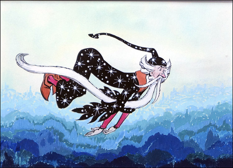 Wizard Weezle Takes Flight (Original) by Luis Bermejo Art at The Illustration Art Gallery
