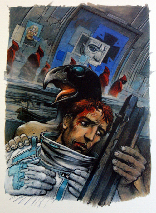 Past Heures 5 (Limited Edition Print) by Enki Bilal at The Illustration Art Gallery