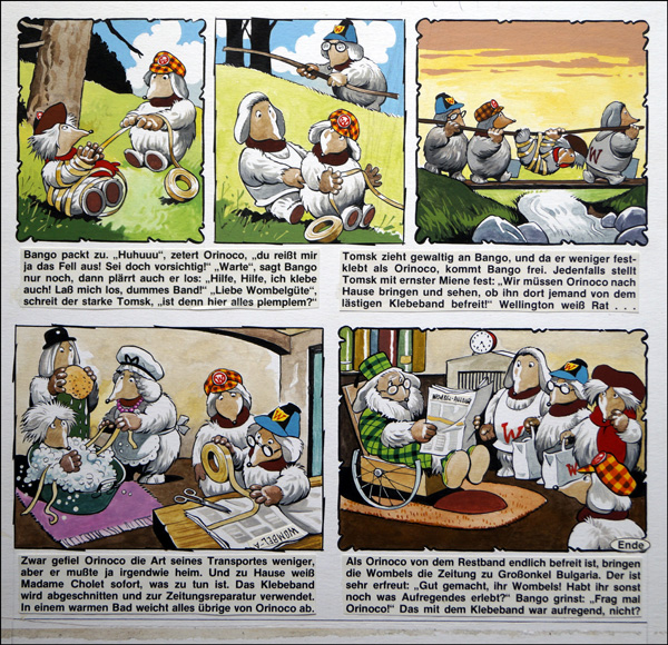 The Wombles - Sticky Situation (Original) by The Wombles (Blasco) at The Illustration Art Gallery