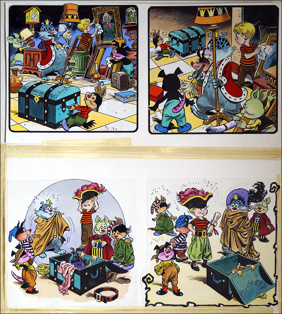 Edward and the Jumblies - Pirate Adventure (6 PAGE Complete Story) (Originals) (Signed) art by The Jumblies (Blasco) at The Illustration Art Gallery