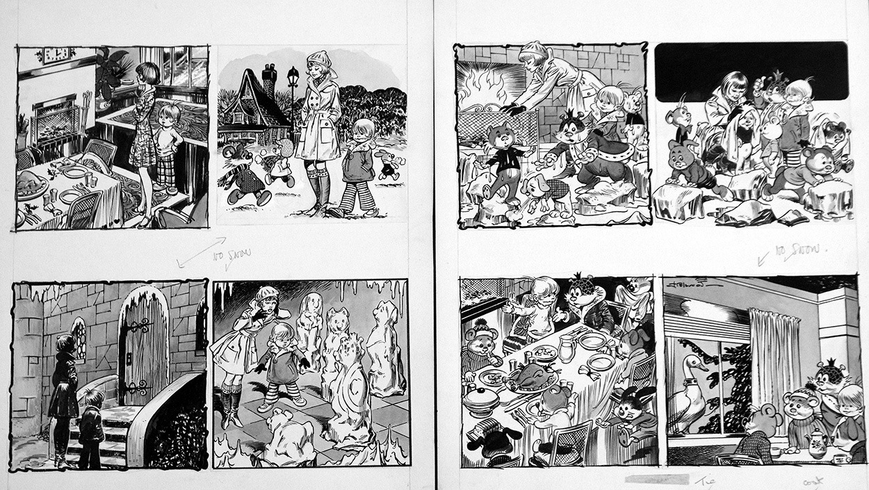The Jumblies 'Snow Queen's Sun' (TWO pages) (Originals) (Signed) art by The Jumblies (Blasco) at The Illustration Art Gallery
