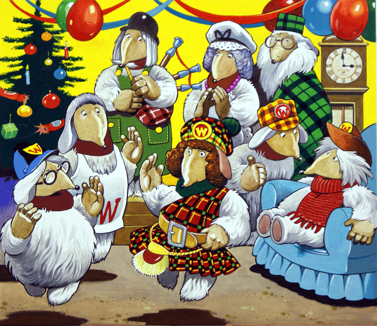 The Wombles: A Wombling Hogmanay (Original) art by The Wombles (Blasco) Art at The Illustration Art Gallery