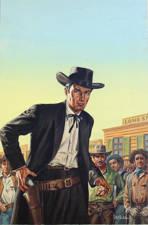 West of Abilene - Corgi paperback cover art (Original) (Signed) by Stephen Richard Boldero at The Illustration Art Gallery