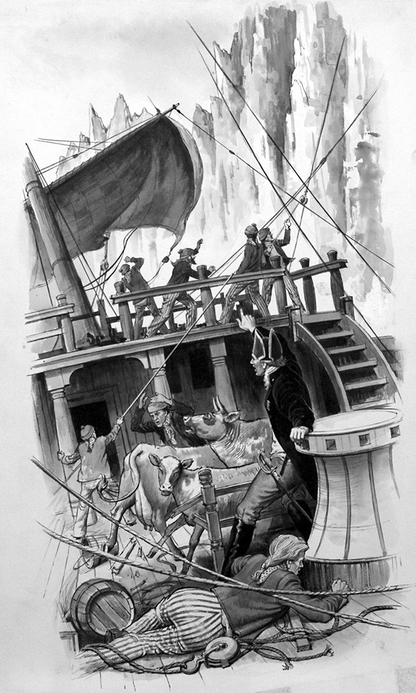 Shipwrecked! (Original) art by Robert Brook at The Illustration Art Gallery