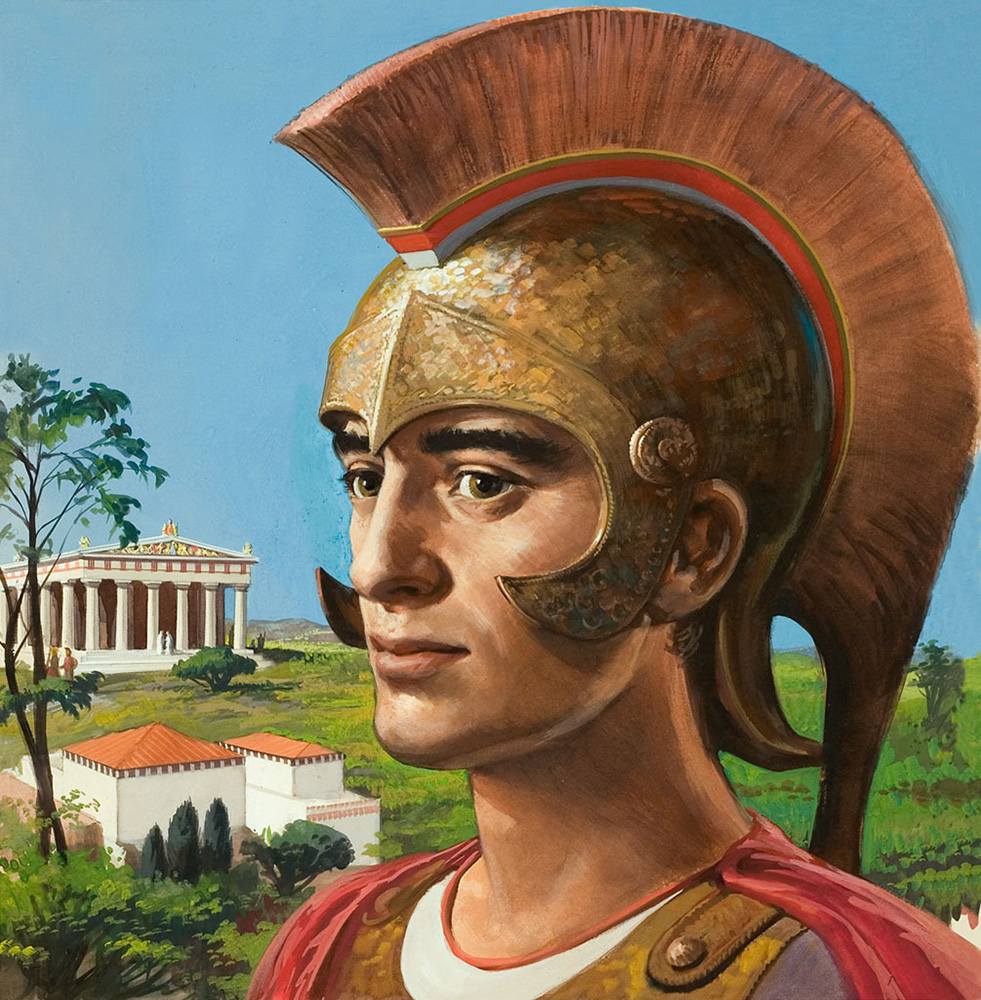 The Splendour of Ancient Greece (Original) art by Ralph Bruce at The Illustration Art Gallery