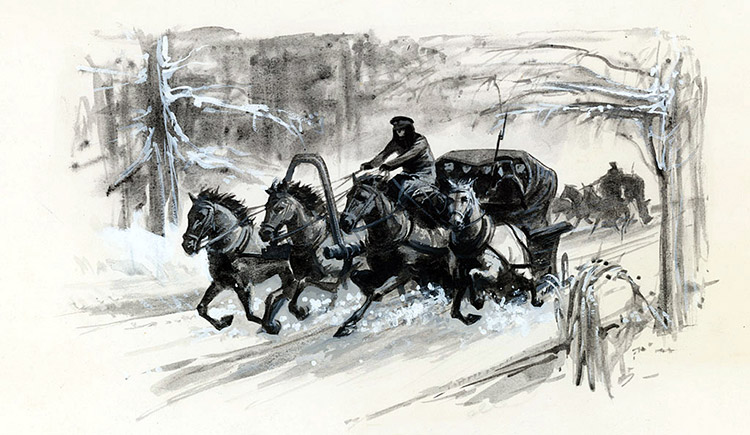 Dostoevsky Exile In Siberia (Original) (Signed) by Literature (Ralph Bruce) at The Illustration Art Gallery