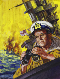 War Picture Library Cover 117  'The Troubled Sea' art by Nino Caroselli