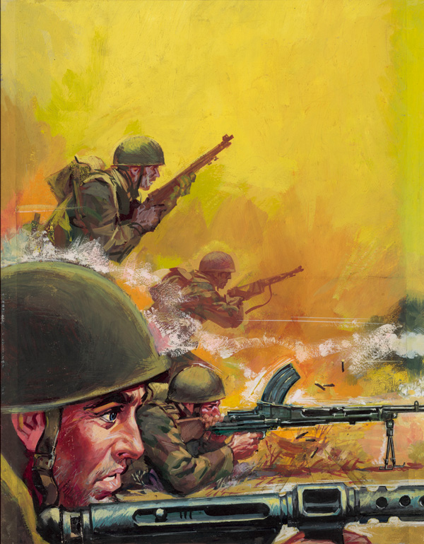 War Picture Library cover #99  'Spearhead' (Original) by Nino Caroselli at The Illustration Art Gallery