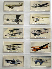 Full Set of 54 Cigarette Cards: Aircraft (1936) by Transport at The Illustration Art Gallery