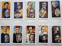 Cigarette cards: Actors Natural & Character Studies (Full Set 50) 1938 