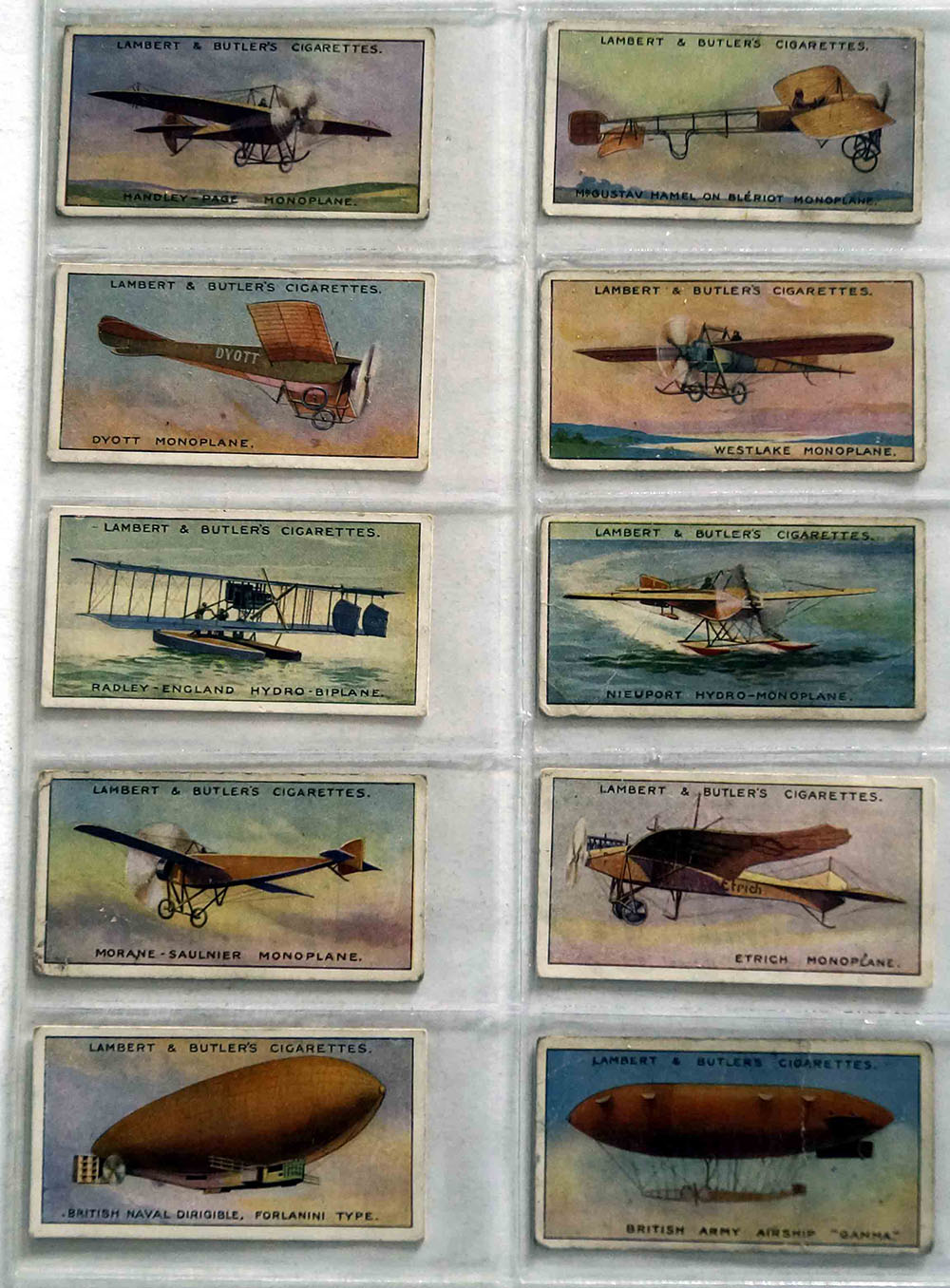 Full Set of 25 Cigarette Cards: Aviation (1915) art by Transport at The Illustration Art Gallery