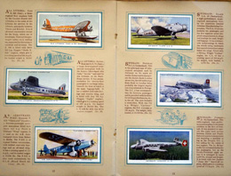 Cigarette cards in album: Set of 50 International Air Liners (50 cards) 