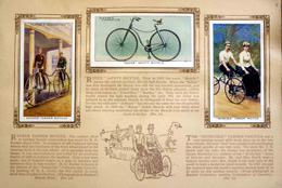 Cigarette cards in album: Set of 50 Cycling 1839 - 1939 (50 cards) 