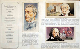 Complete Set of 50 Famous People 1869 - 1969 Cigarette cards in album (1969) at The Book Palace
