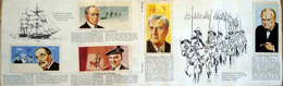 Full set of 50 Cigarette cards in album: Famous People 1869 - 1969 (50 cards in an album) 
