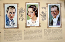 Complete Set of 50 Film Stars Third Series Cigarette cards in album (1938)