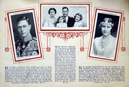 Complete Set of 50 Our King and Queen Cigarette cards in album (1937) at The Book Palace