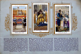 Complete Set of 50 The Reign of King George V 1910 - 1935 Cigarette cards in album (1935)