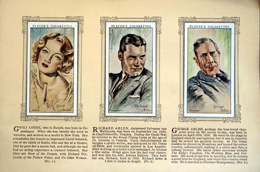 Complete Set of 50 Film Stars Cigarette cards in album (1934)