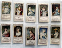 Full Set of 25 Cigarette Cards: Bygone Beauties (1914) by Famous People at The Illustration Art Gallery