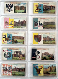 Country Seats and Arms (First Series)  Full Set of 50 cards (1906) 