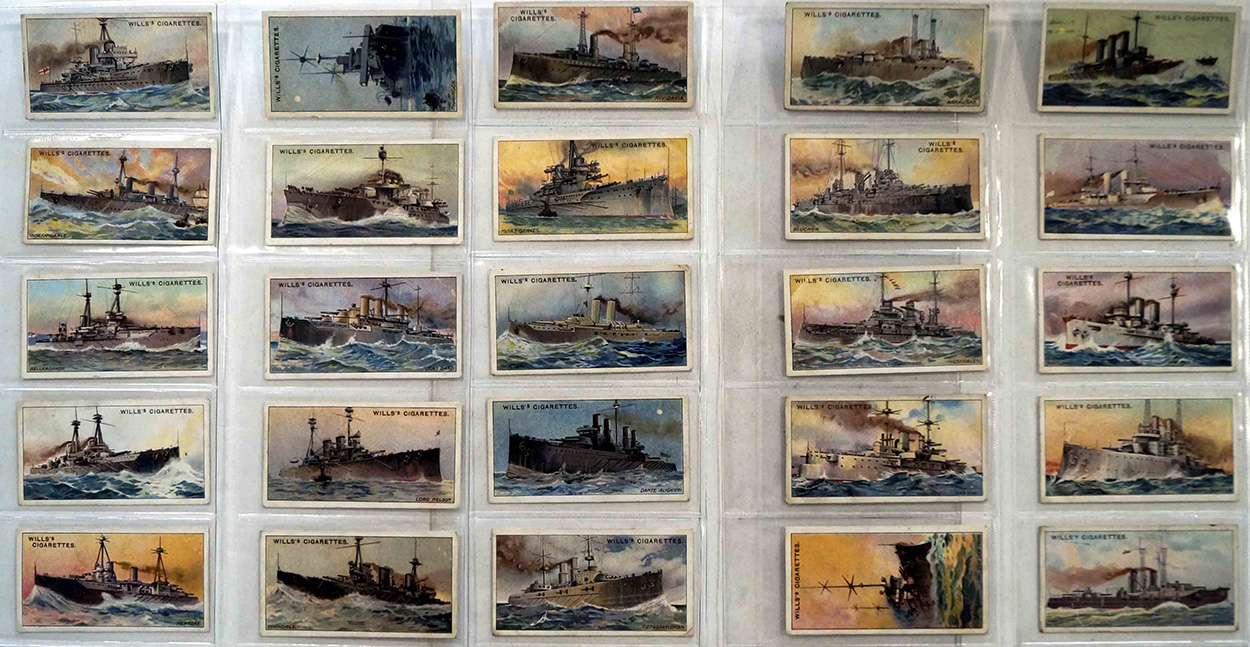 Full Set of 25 Cigarette Cards The World's Dreadnoughts (1910) at The Book Palace