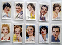 Full Set of 50 Cigarette cards: Film Stars Third Series (1938) 